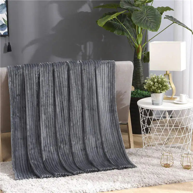 Ribbed Fleece Blanket