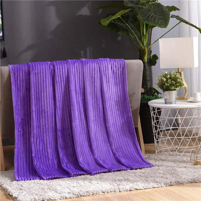 Ribbed Fleece Blanket