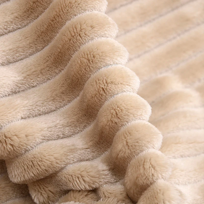 Ribbed Fleece Blanket