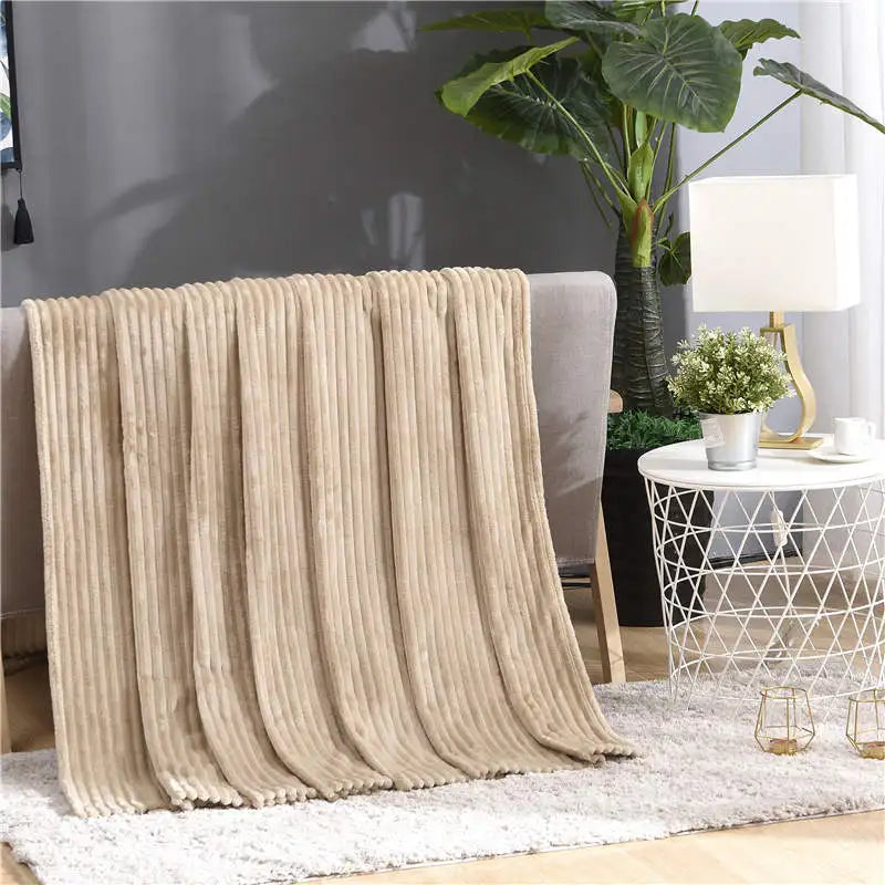 Ribbed Fleece Blanket