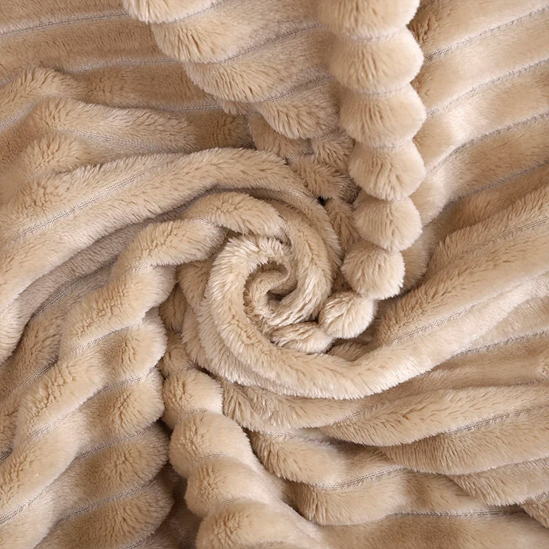 Ribbed Fleece Blanket