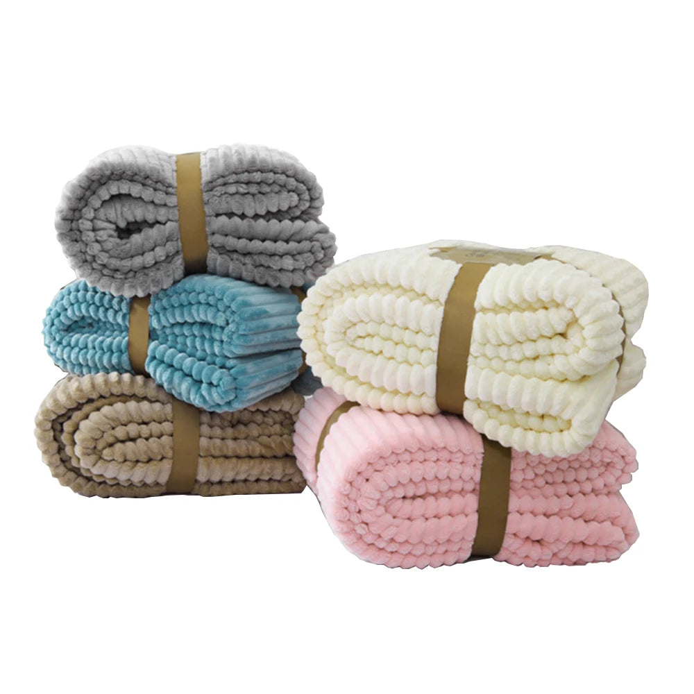 Ribbed Fleece Blanket