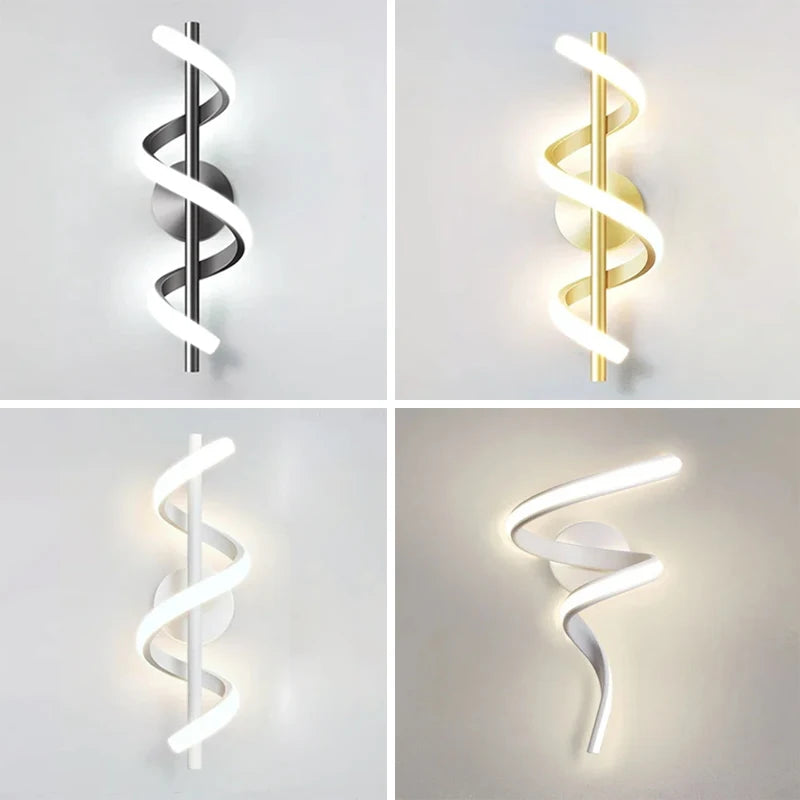 Spiral LED Wall Lamp